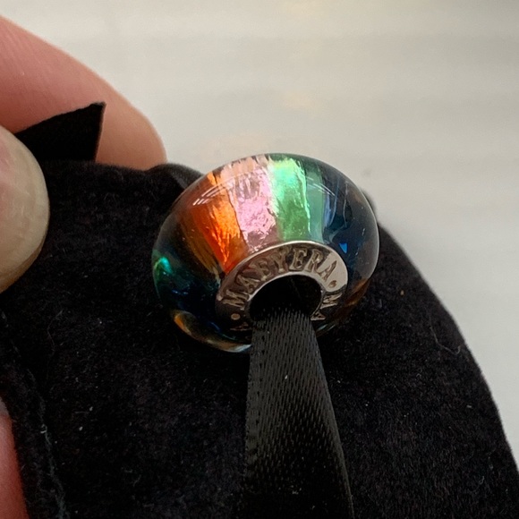 NEW🌸#217-Murano Glass Bead, Multi Color Prisms - Picture 8 of 8